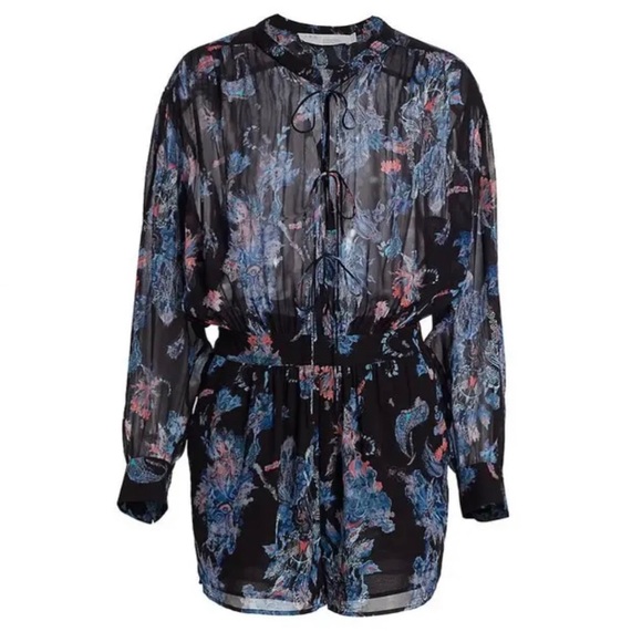 NEW IRO REVOLVE BLACK PRINTED ROMPER - Picture 8 of 10